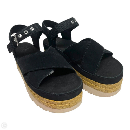 Sandals Designer By Ugg In Black, Size: 7