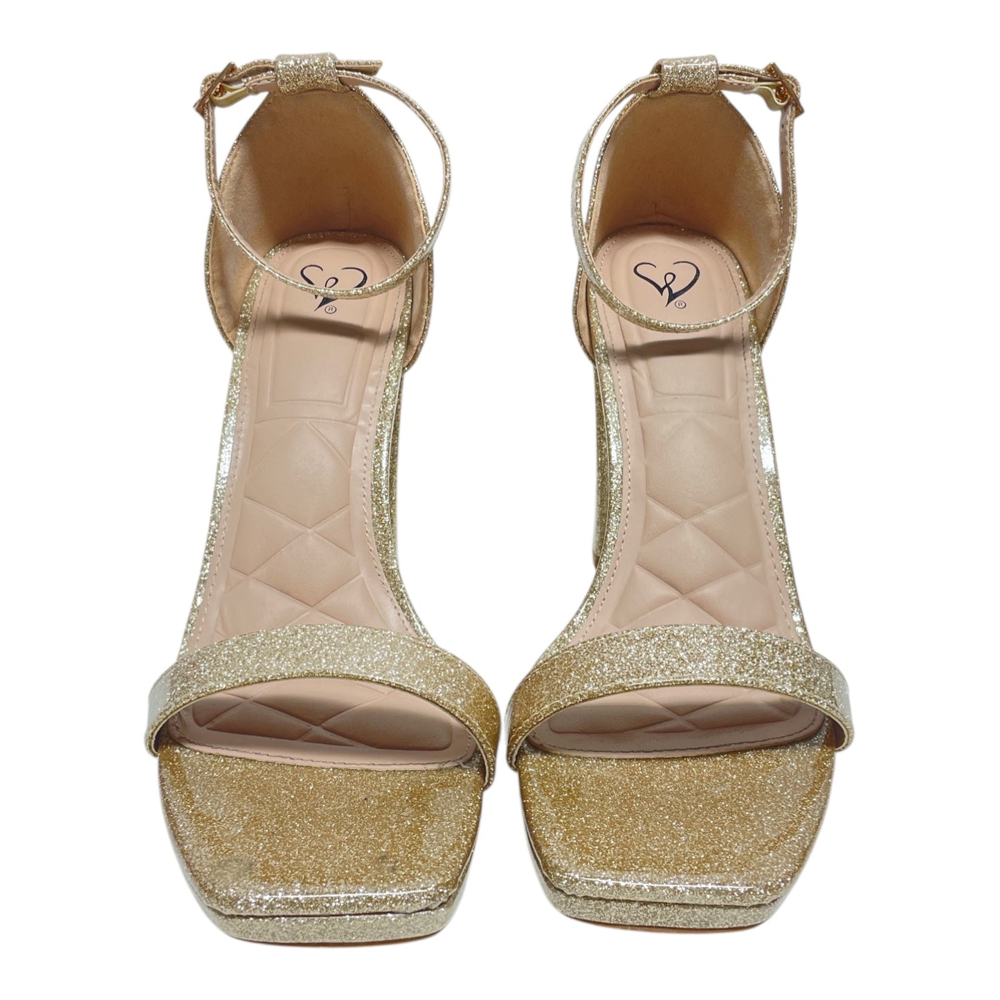 Shoes Heels Block By Windsor In Gold, Size: 10