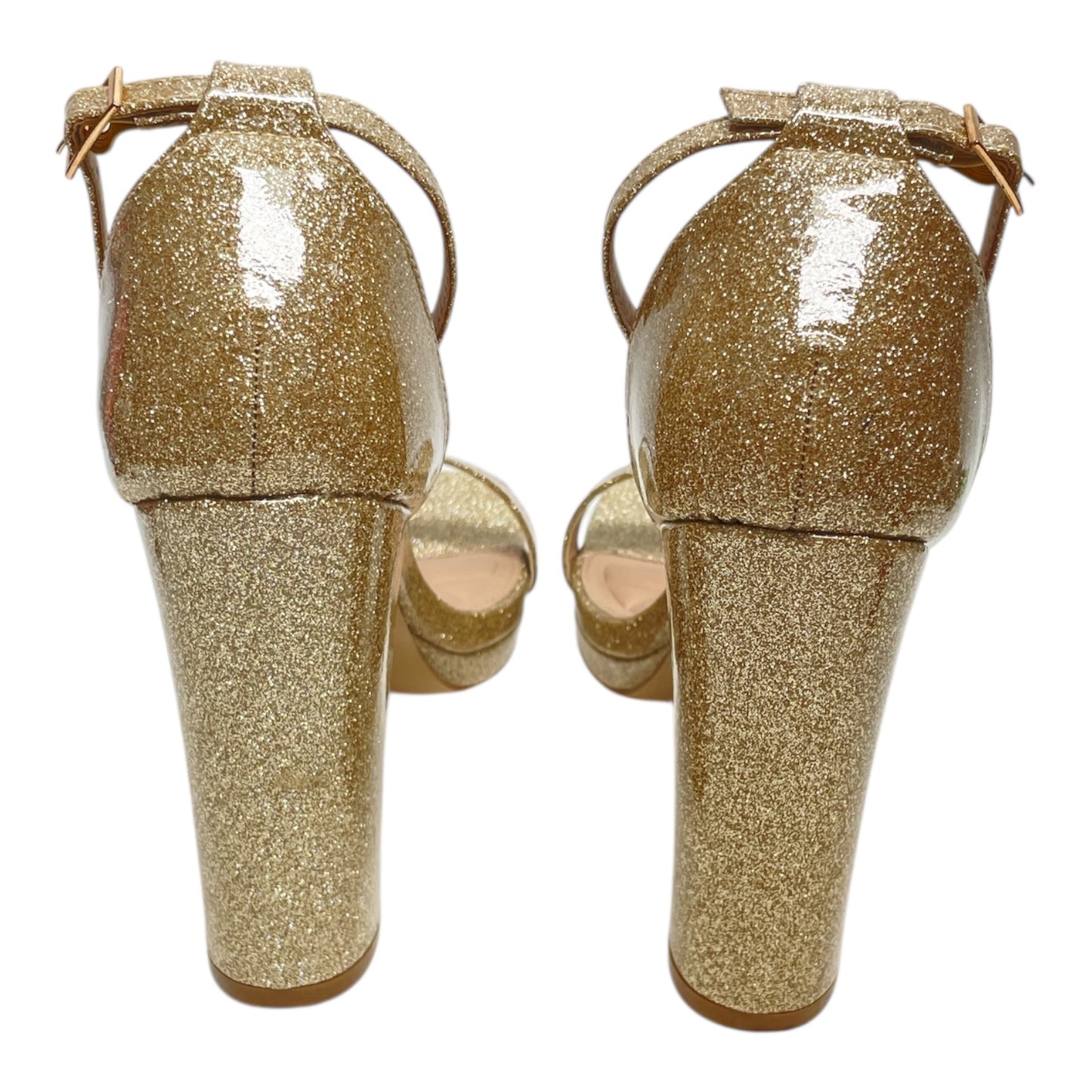 Shoes Heels Block By Windsor In Gold, Size: 10
