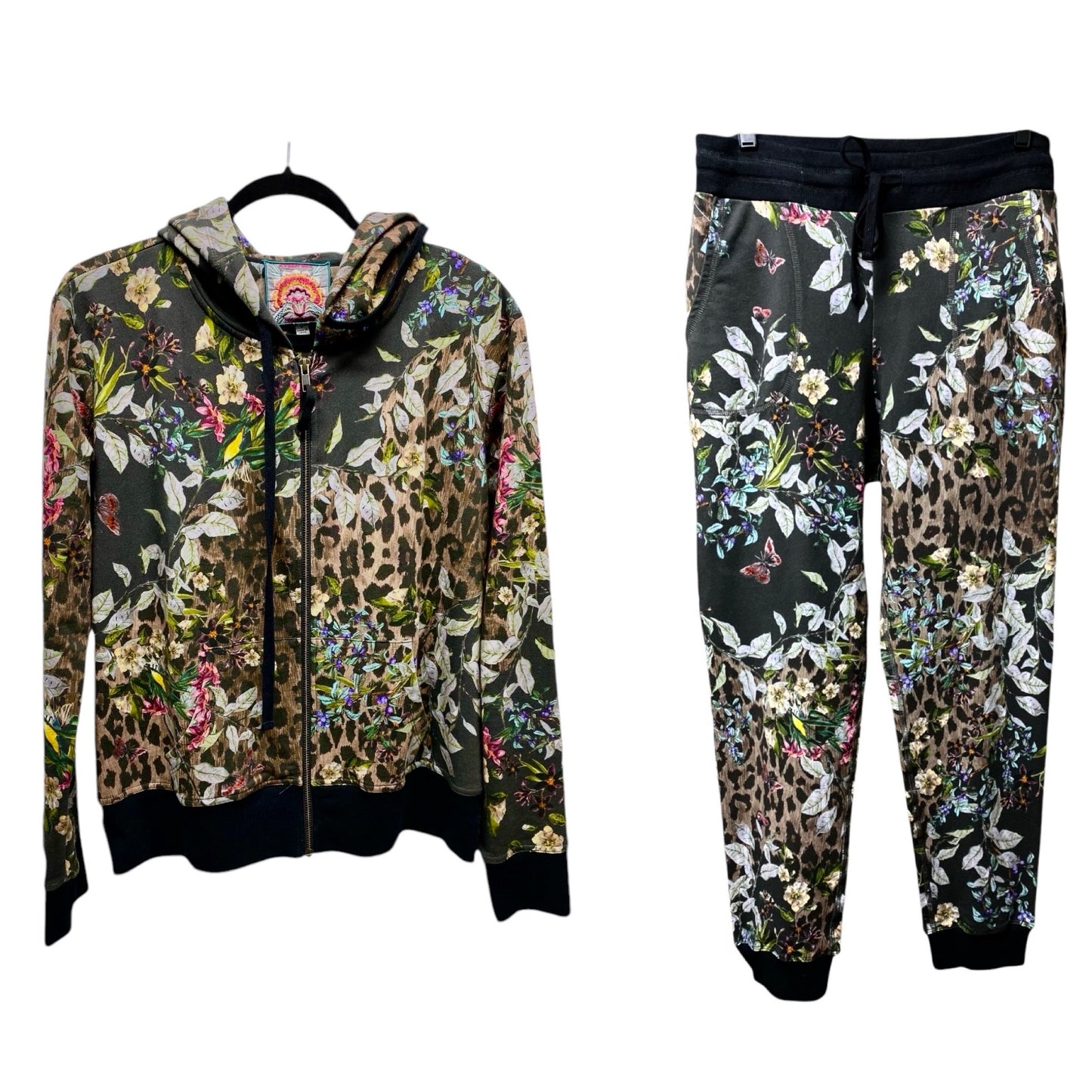 Lounge Set Designer By Johnny Was In Floral Print, Size: M