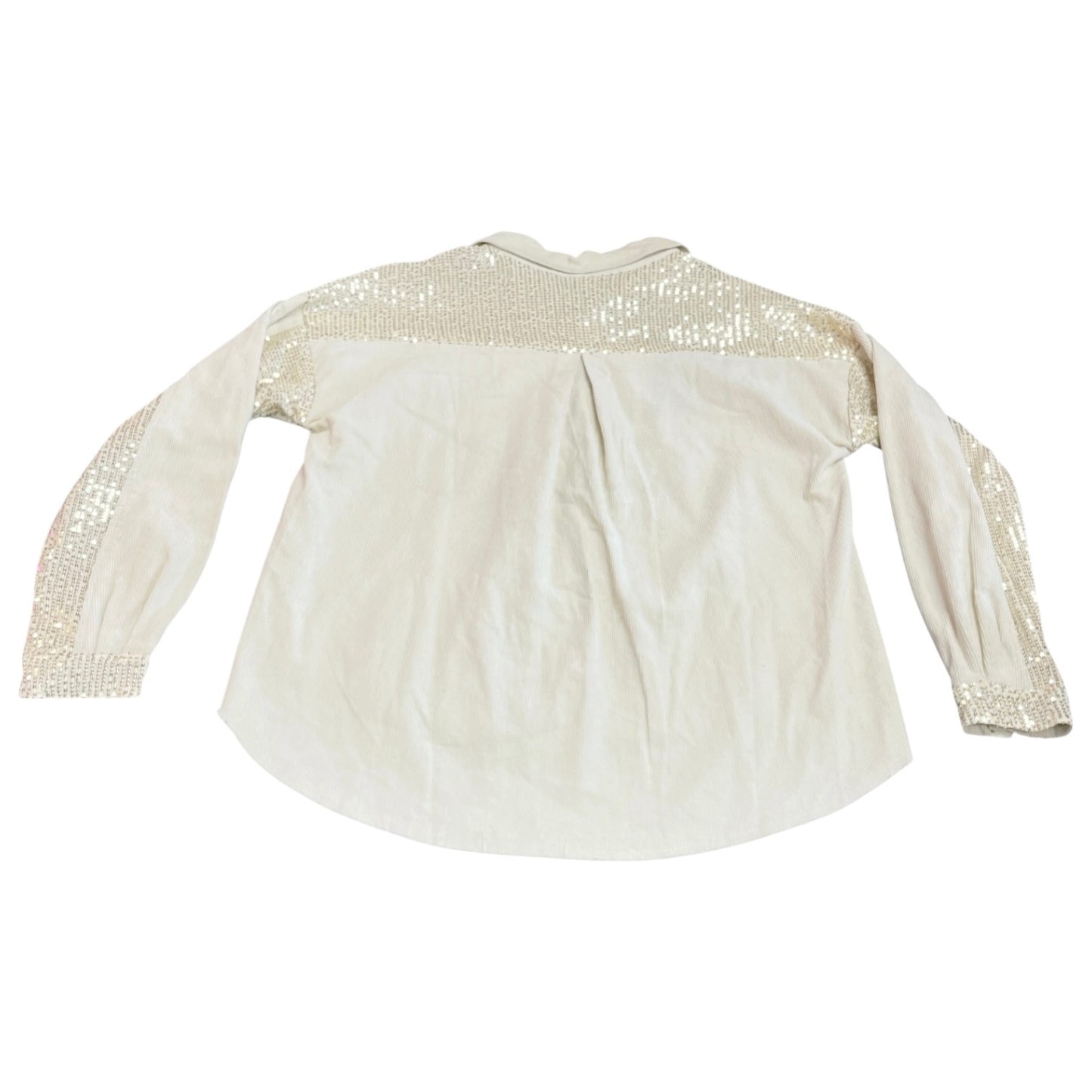 Jacket Shirt By Umgee In Cream, Size: M