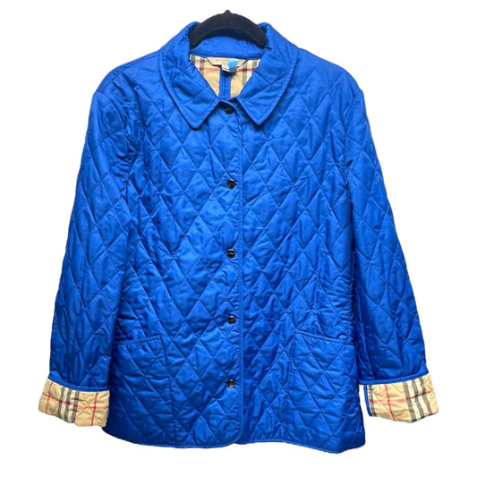 Jacket Luxury Designer By Burberry In Blue, Size: L