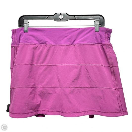 Athletic Skort By Lululemon In Purple, Size: 10